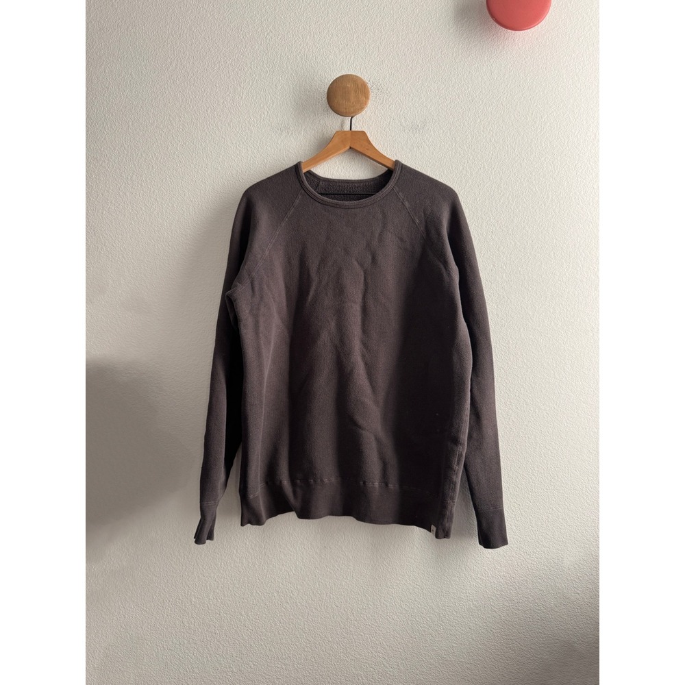 Rogue Territory RGT Raglan Crewneck Sweatshirt Grey Cotton Made in USA Large